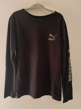 Puma Black Crewneck Tee with Subtle Chest Logo